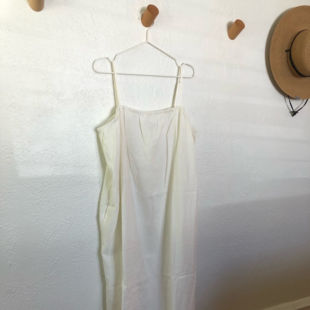 A New Day White Linen Dress, NWT, sz. L